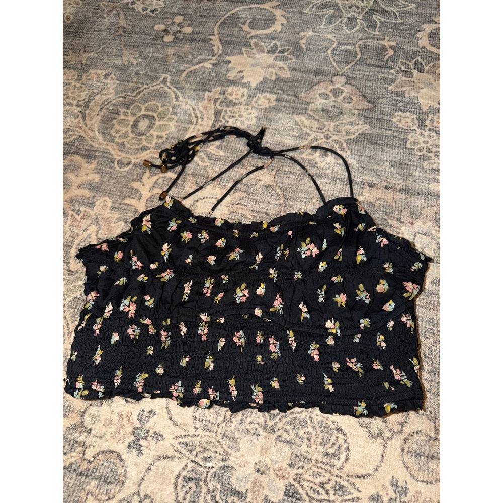 Free People Kaia Floral Crop Tank Top